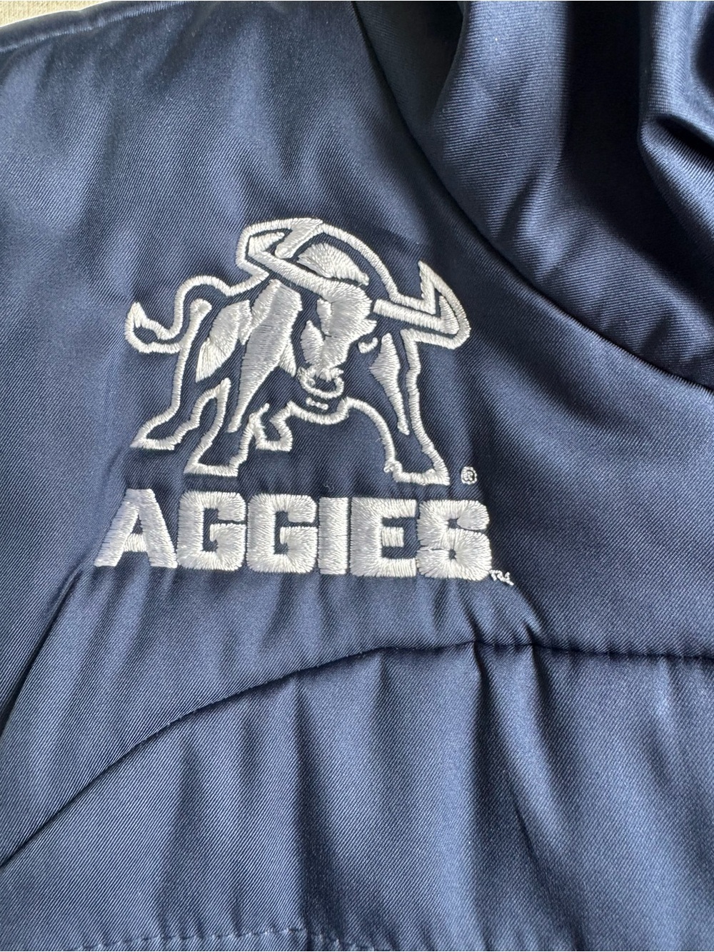 Utah State Nike Navy Quilted Puffer Vest - Picture 3 of 4